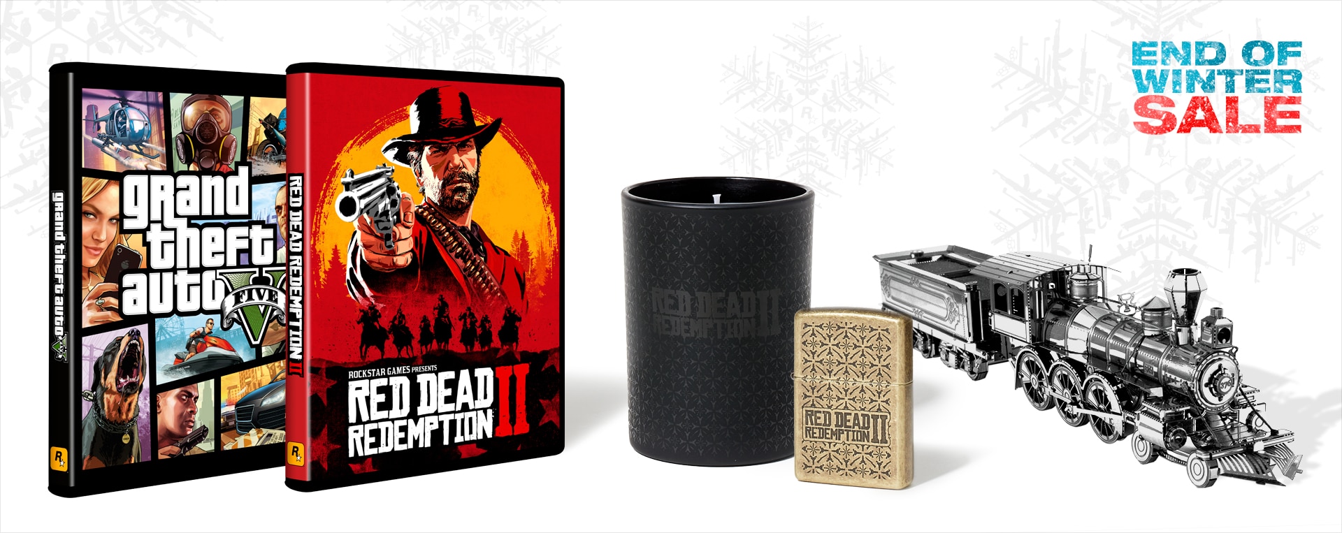 Wyprzedaż GTA na koniec zimy 1 Grand Theft Auto GTA, RDR, zapalniczka i lokomotywa
