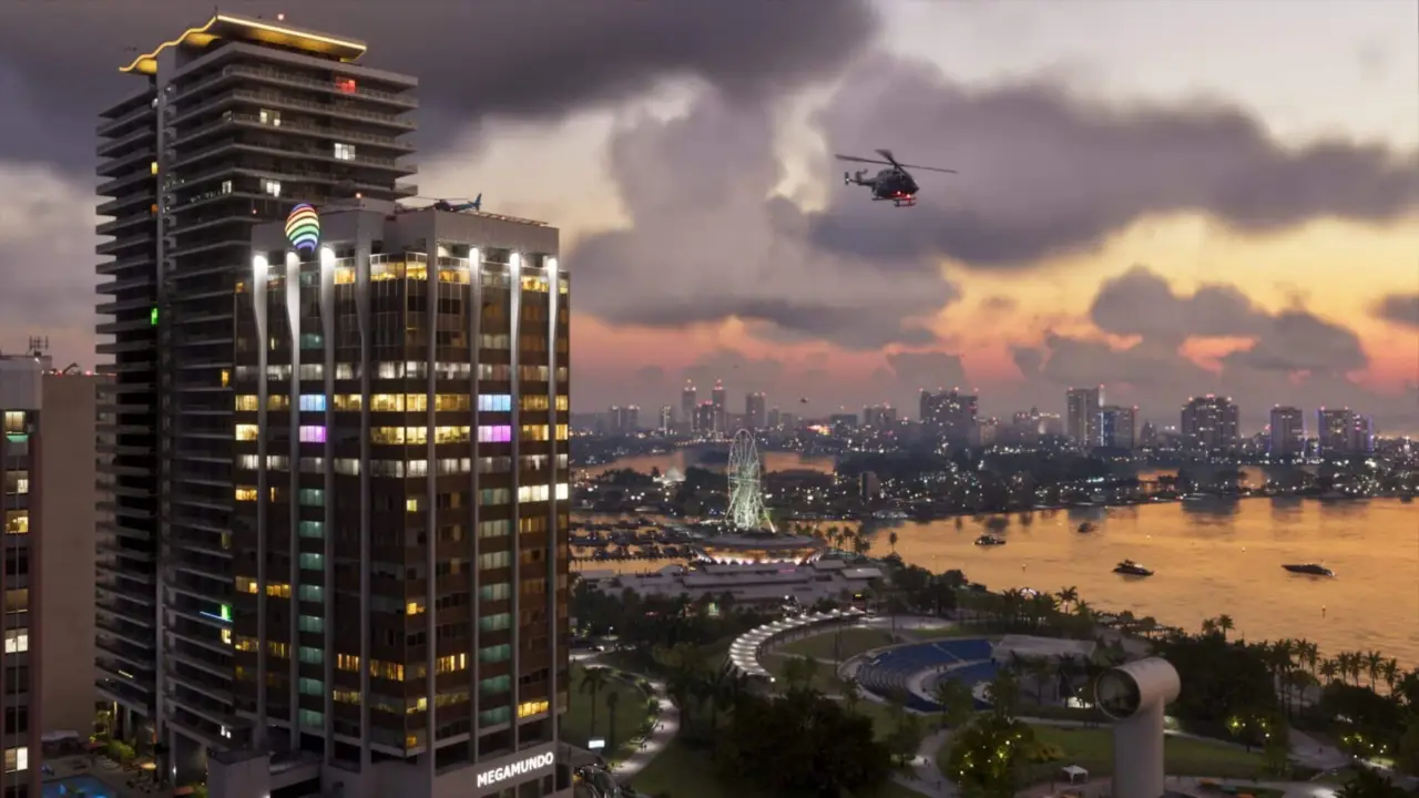 Helikopter nad Vice City w GTA 6