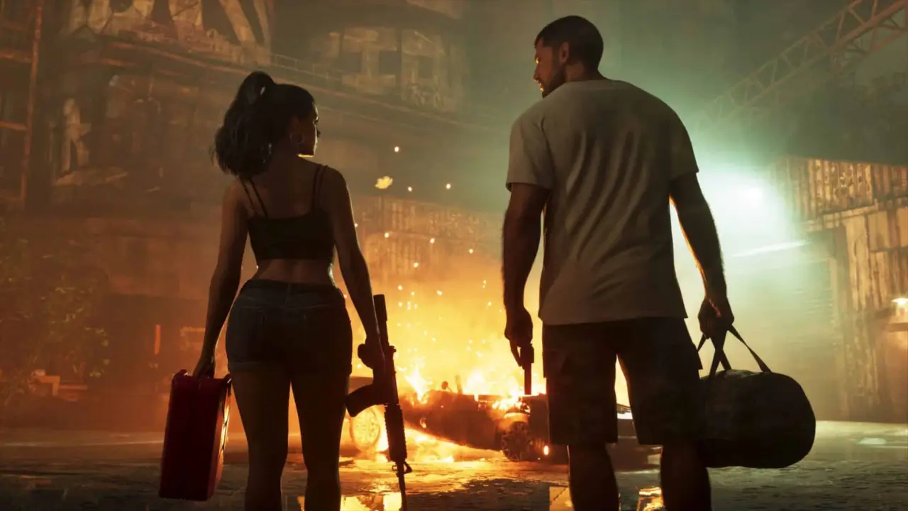 Jason i Lucia spalili samochod GTA 6