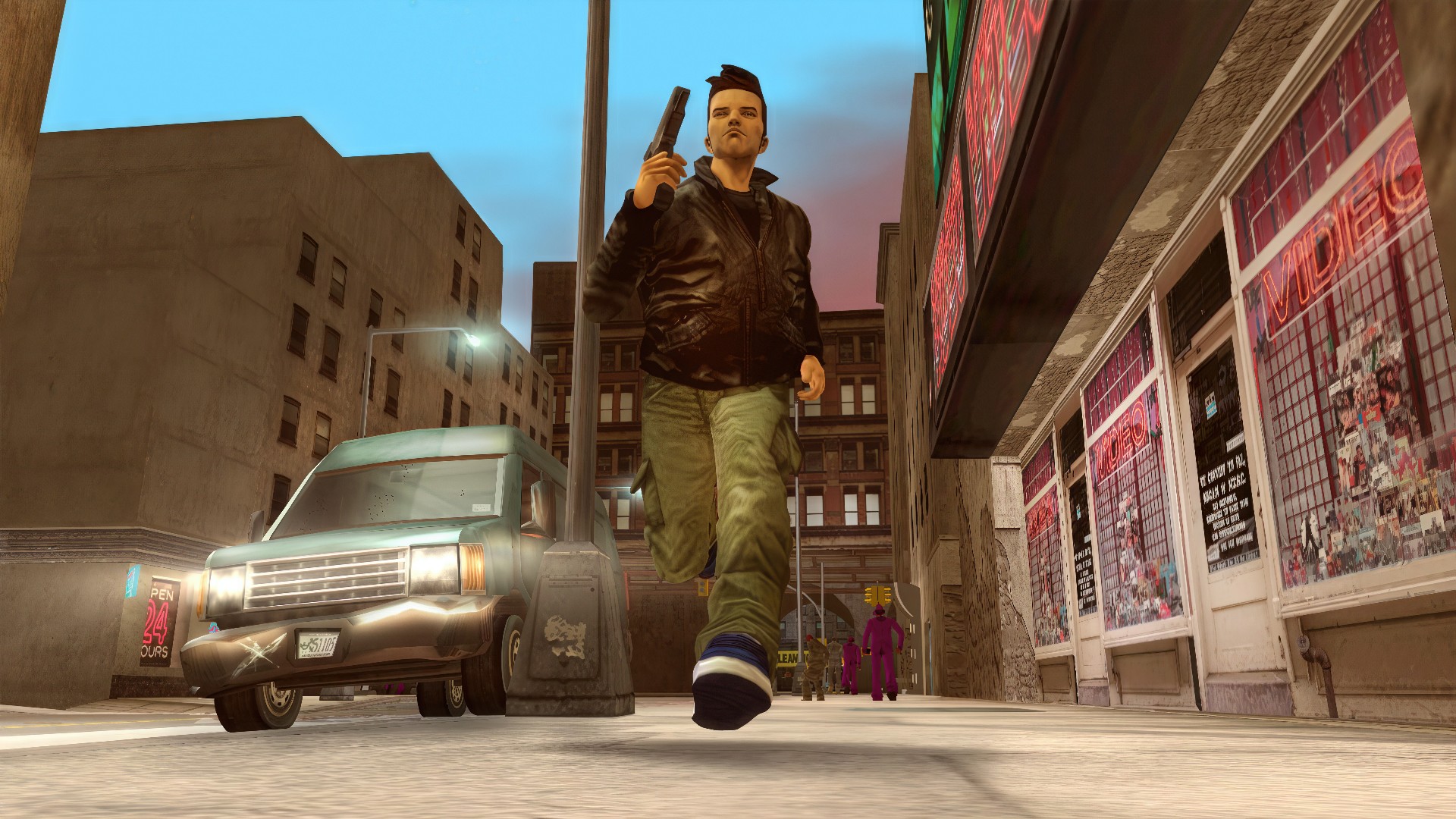 Cloude na ulicy w GTA 3 HD