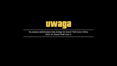 Na zawsze zablokowano twoj dostep do GTA Online