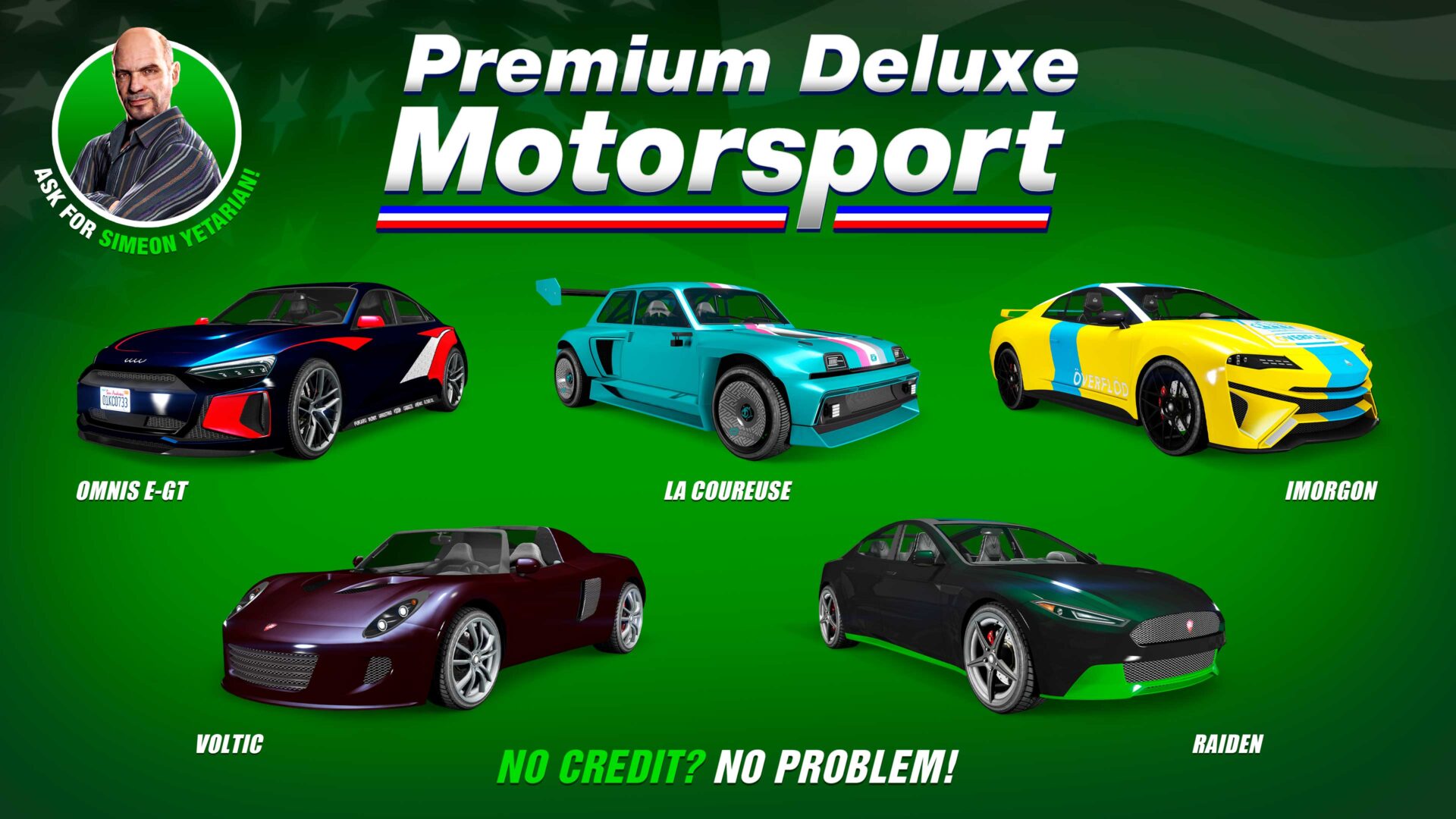 Omnis e GT i inne pojazdy w Premium Deluxe Motorsport