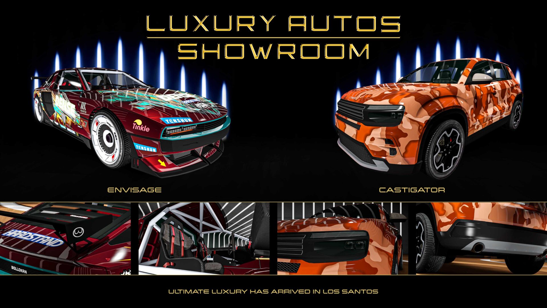 Castigatorem i Envisage w Luxury Autos