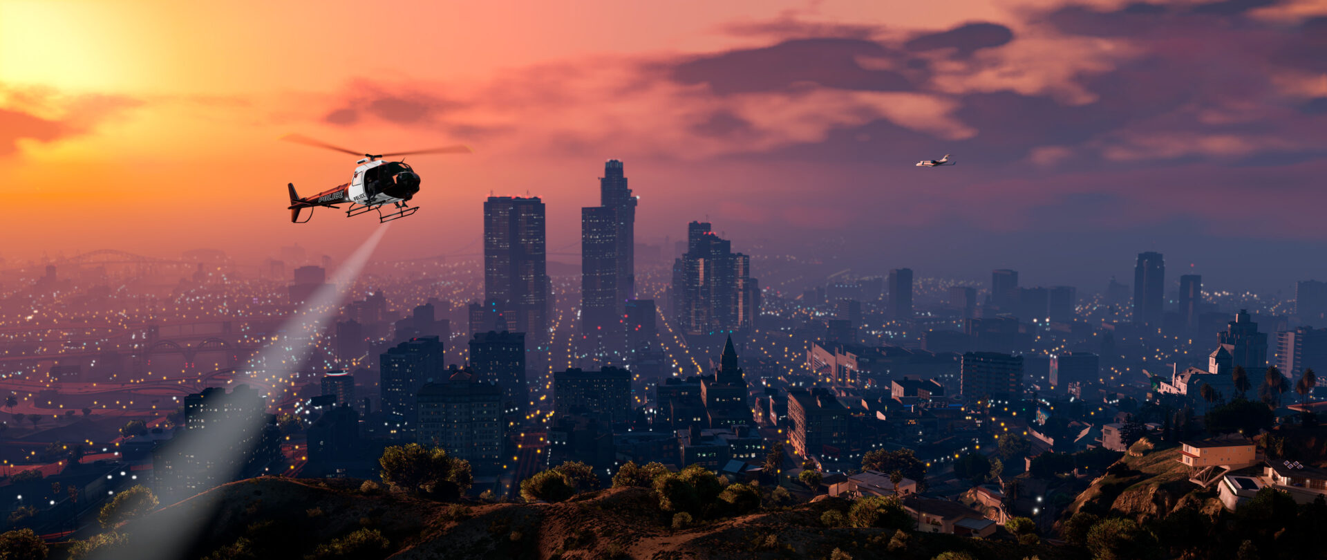 Helikopter nad Los Santos