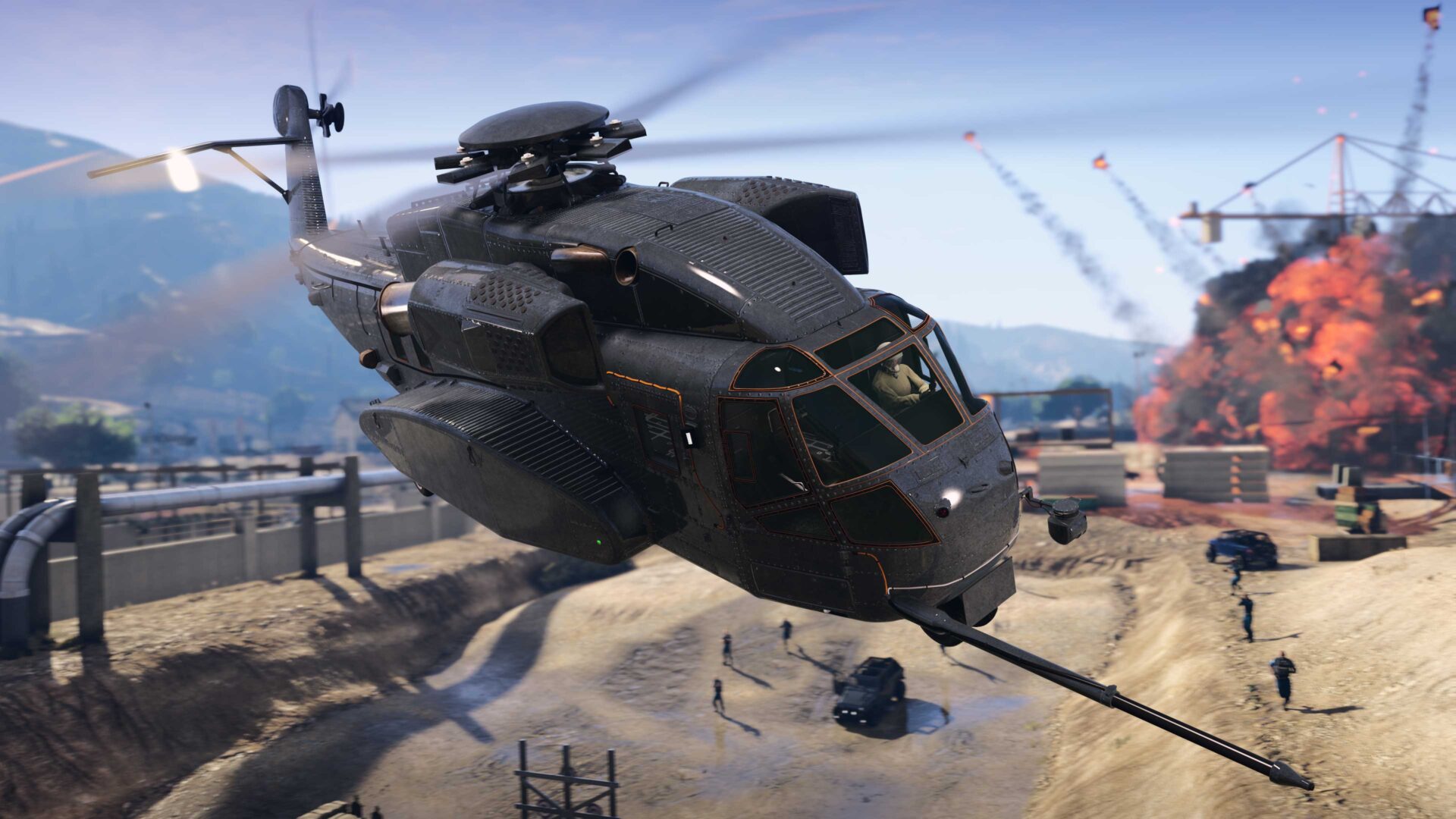 DH 7 Iron Mule podczas misji