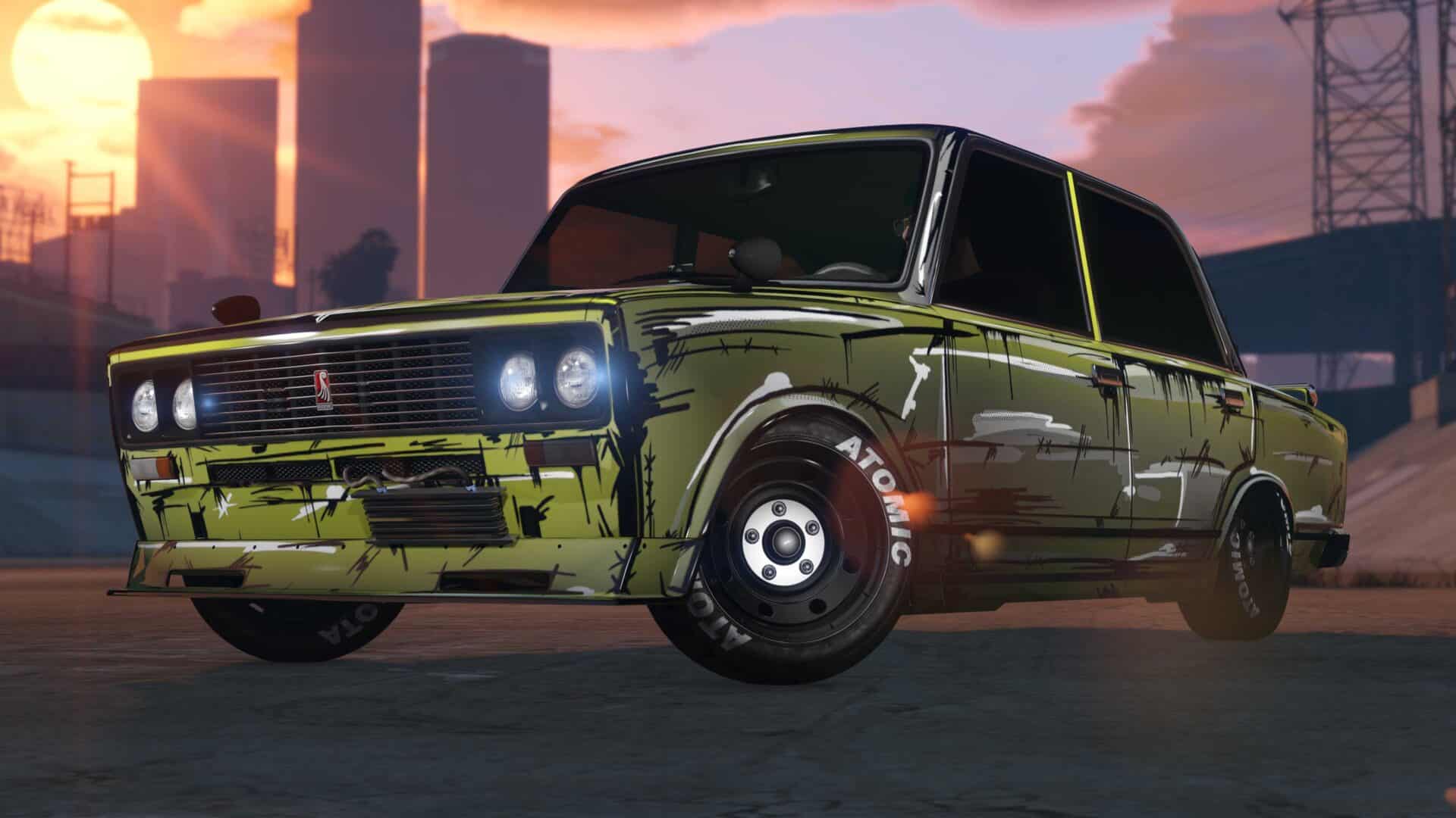 Cheburek z oznaczeniem Pomalowane i cieniowane