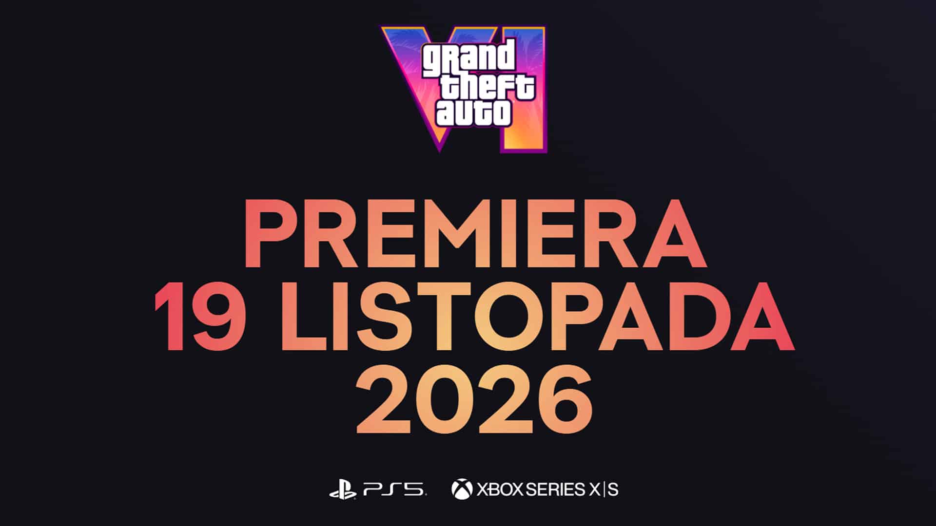 Premiera GTA 6 19 listopada 2026