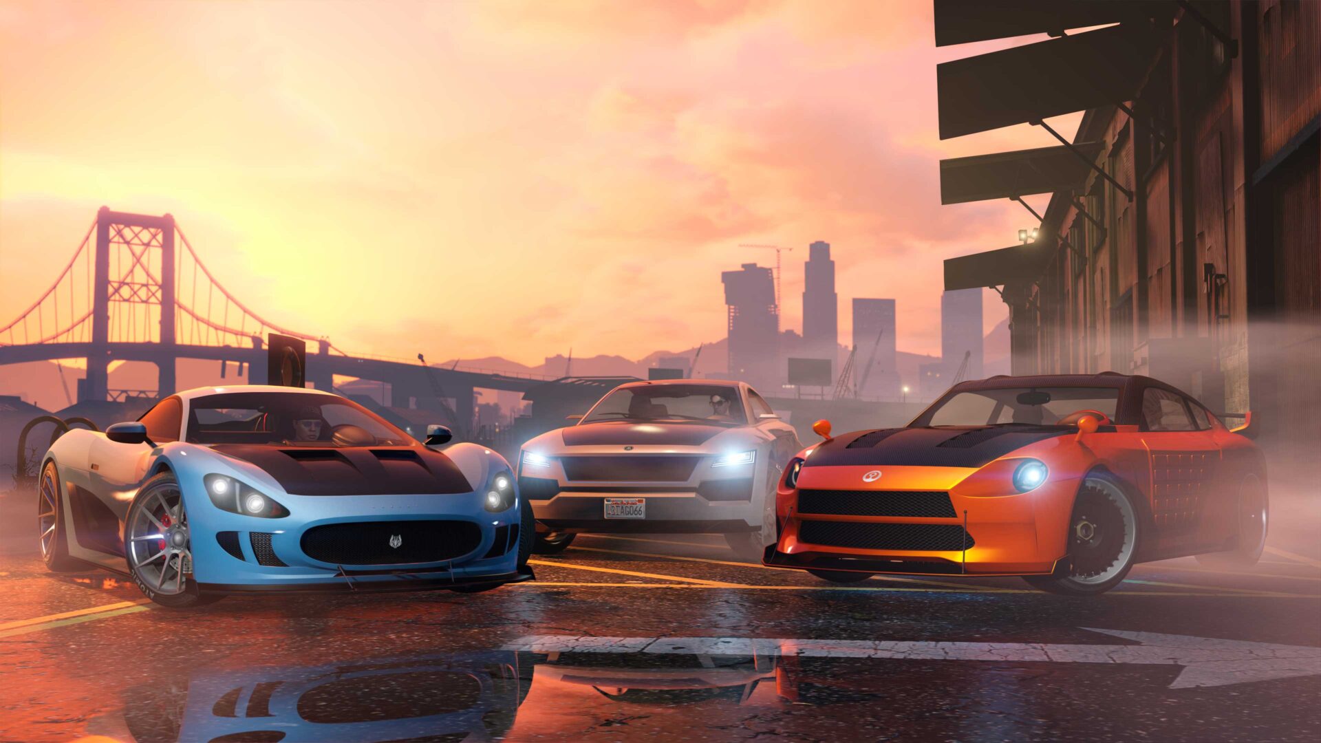 Trzy samochody w GTA Online