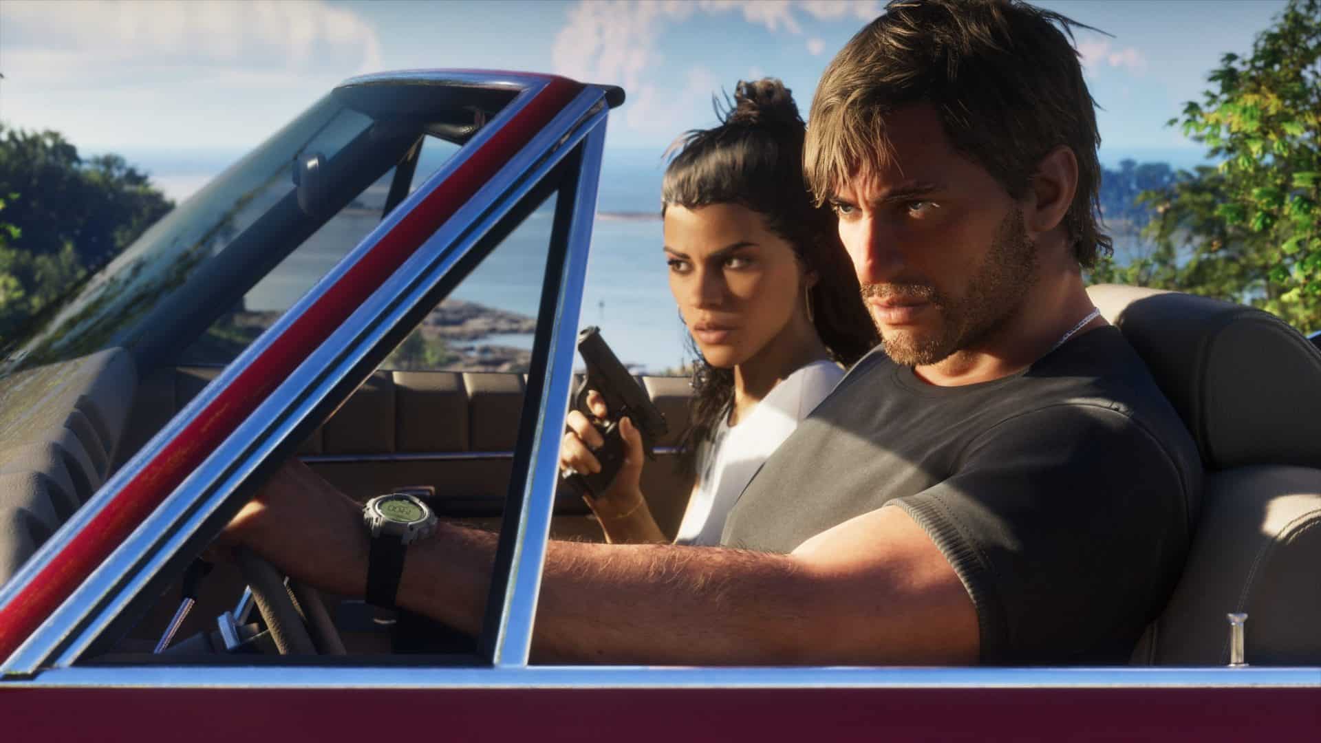 Jason i Lucia w kabriolecie GTA 6