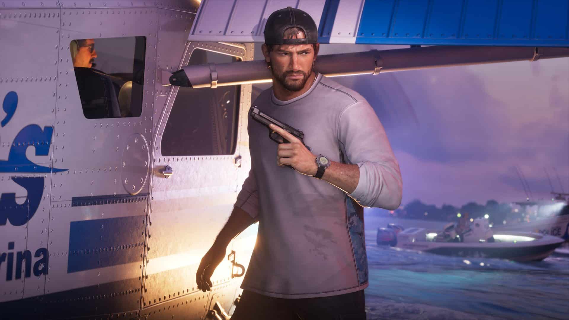 Jason przy samolocie GTA 6