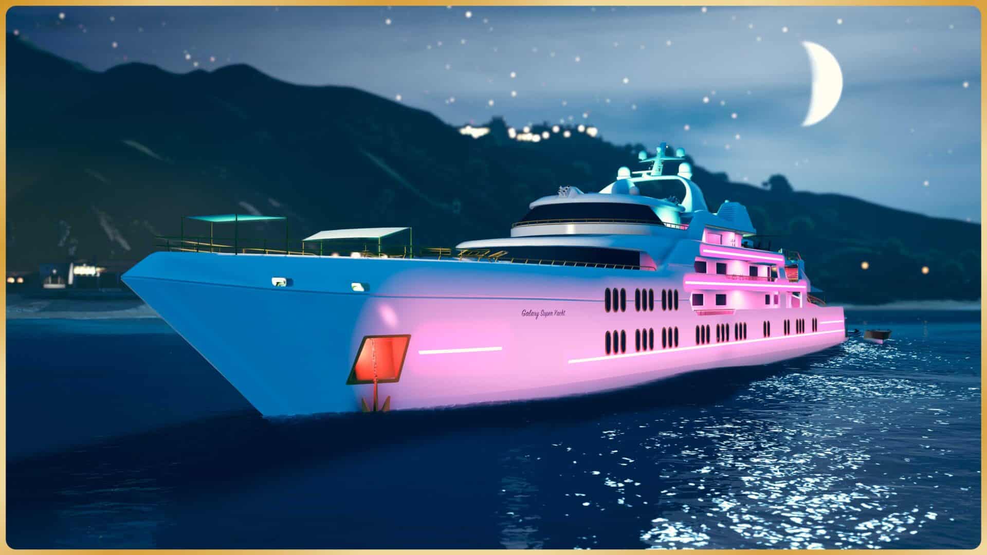 Superjacht Galaxy noca