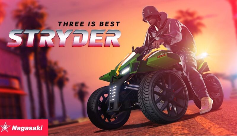 Trzykołowy motocykl i premie za handel bronią Nagasaki Stryder GTA Online